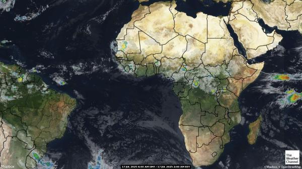Àfrica Previsió meteorològica, mapa meteorològic per satèl·lit 