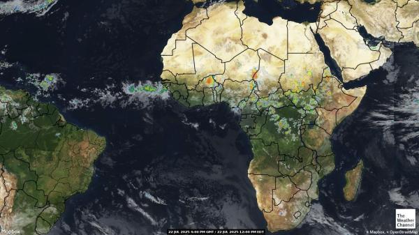 Algerien Wetter Wolke Karte 