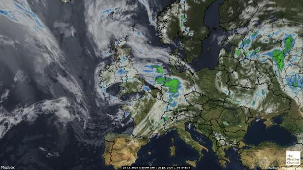 Andorra Wetter Wolke Karte 