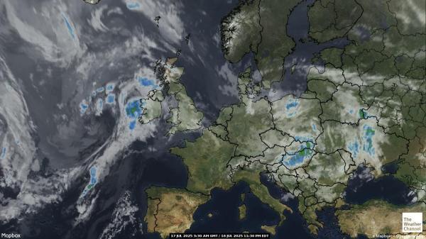 Andorra Wetter Wolke Karte 