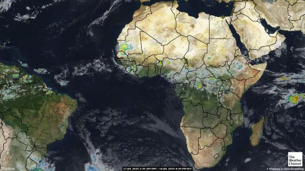 Angola Mapa del tiempo pronóstico nube 