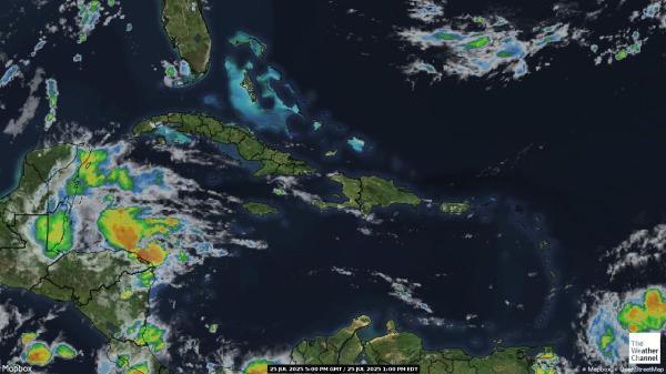 Anguilla Chmura pogoda mapa 