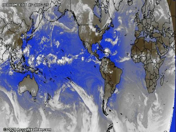 Antarctica Weer wolk kaart 