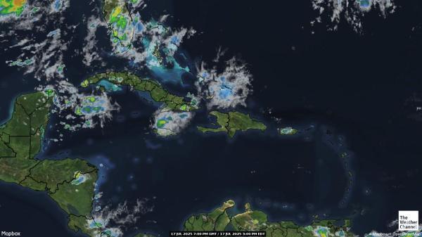 Antigua und Barbuda Wetter Wolke Karte 