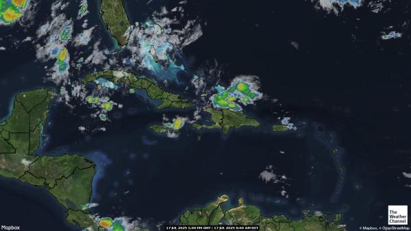 Antigua và Barbuda Bản đồ thời tiết đám mây 