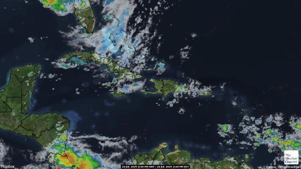 Antigua and Barbuda Meteo nuvola mappa 