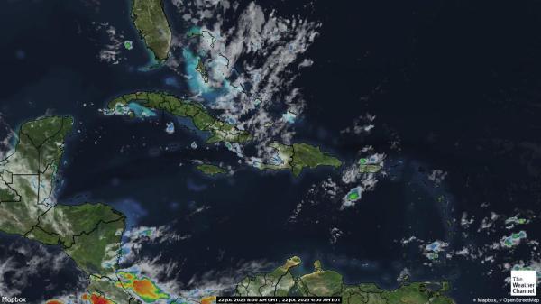 Antigua ja Barbuda Ilm pilv kaart 