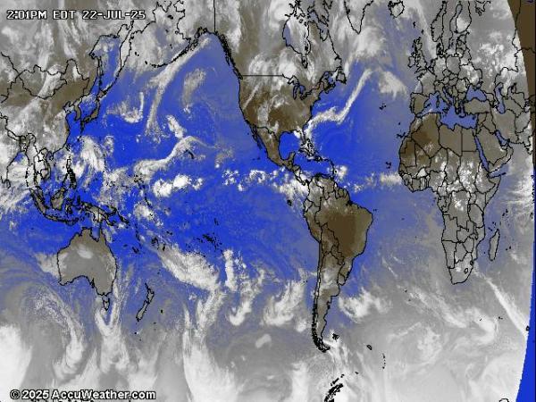 Arctisch Weer wolk kaart 