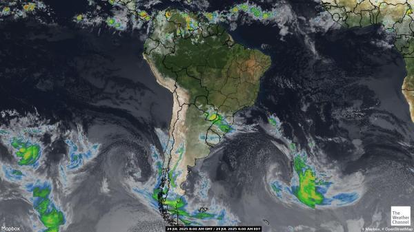 Argentina Meteo nuvola mappa 