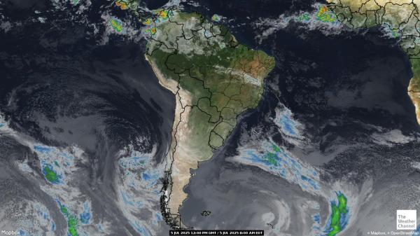 Argentine Météo nuage carte 