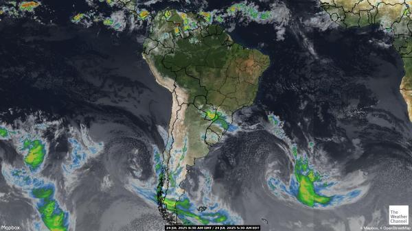 Argentina Mapa del tiempo pronóstico nube 