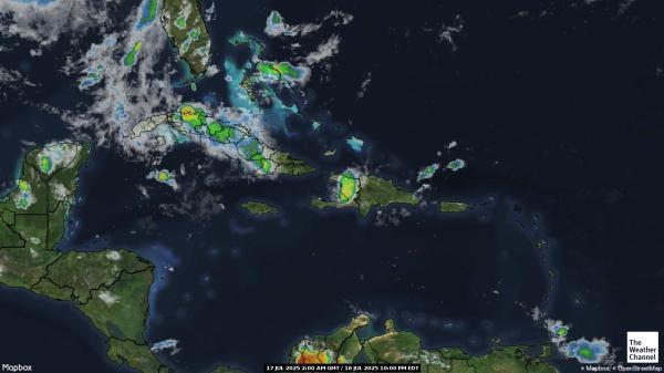 Aruba Meteo nuvola mappa 