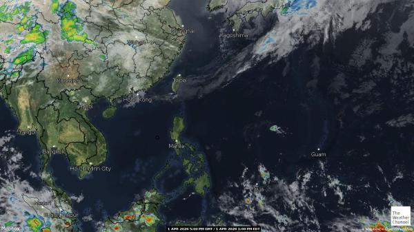 Asie Météo nuage carte 