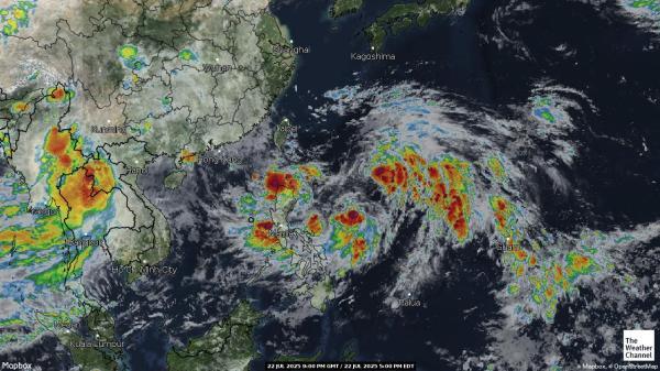 Asia Weather Cloud Map 