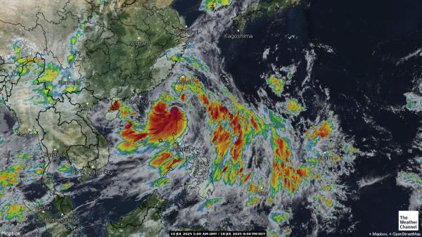 Asia Weather Cloud Map 
