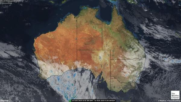 Australia Weather Cloud Map 