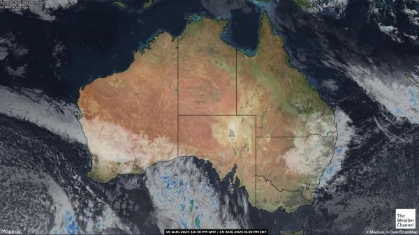 Australie Météo nuage carte 