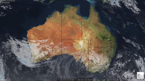 Australien Wetter Wolke Karte 