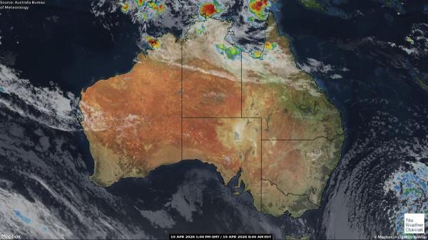 Austraalia Ilm pilv kaart 