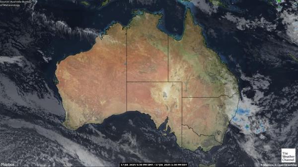 Australija Vremenska prognoza, Satelitska karta vremena 