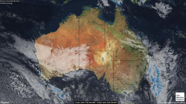 Australien Wetter Wolke Karte 