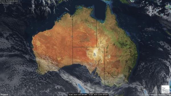 Austraalia Ilm pilv kaart 