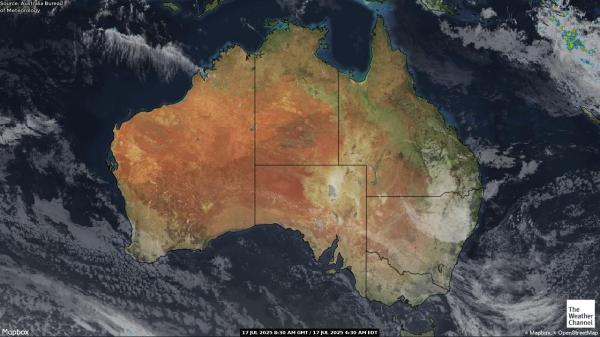Australie Météo nuage carte 