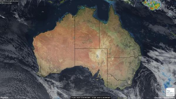Australia Mapa ng mapa ng lagay ng panahon 