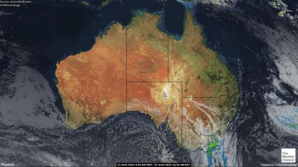 Australia Vær sky kart 