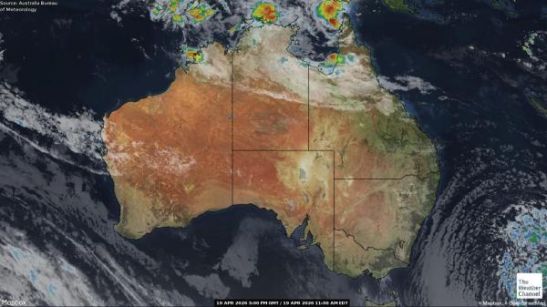 Austraalia Ilm pilv kaart 