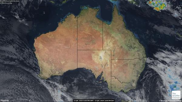 Australia Weather Cloud Map 