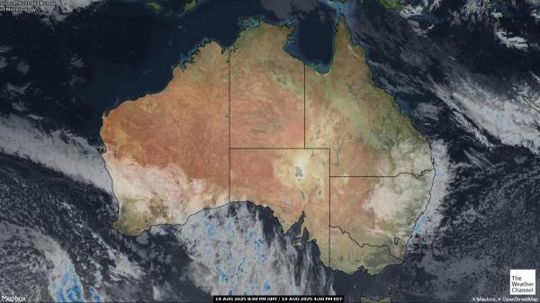 Australia Weather Cloud Map 