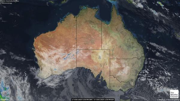 Australie Météo nuage carte 