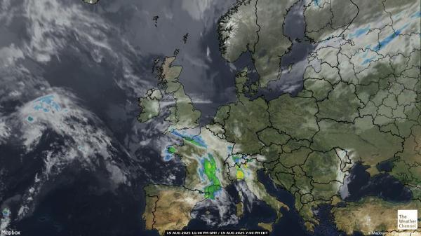 Austria Weather Cloud Map 