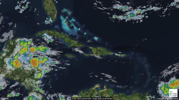 Bahamas Previsão do tempo nuvem mapa 