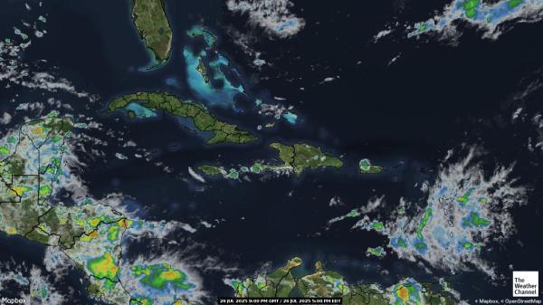 Bahamas Previsão do tempo nuvem mapa 