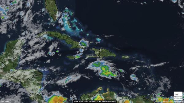 Bahamas Mapa del tiempo pronóstico nube 