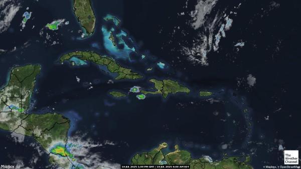 Bahames Previsió meteorològica, mapa meteorològic per satèl·lit 