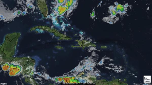 Bahamas Vejret sky kort 