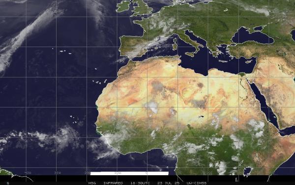Bahrein Weer wolk kaart 