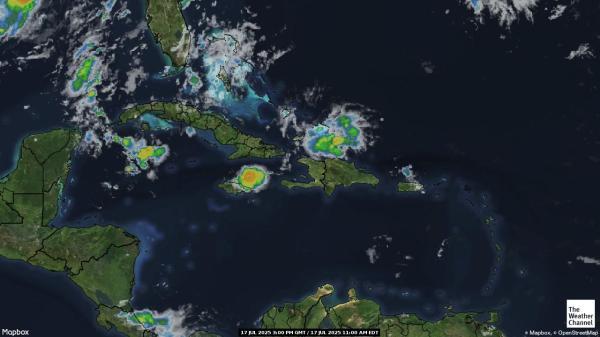 Barbados Ilm pilv kaart 