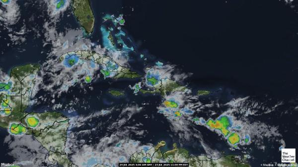 Barbade Météo nuage carte 