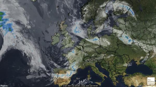 Belarus Meteo nuvola mappa 