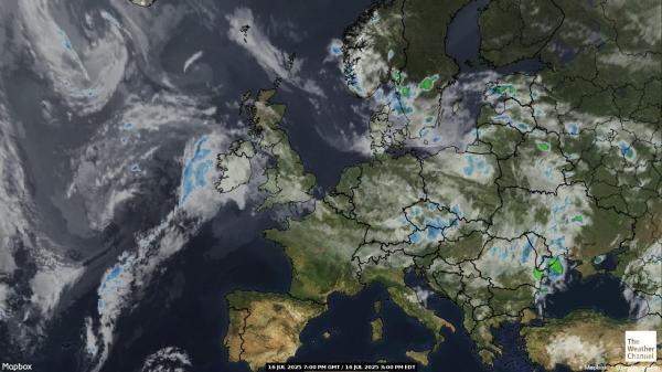 Belgien Vejret sky kort 