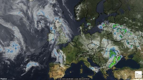 Bèlgica Previsió meteorològica, mapa meteorològic per satèl·lit 