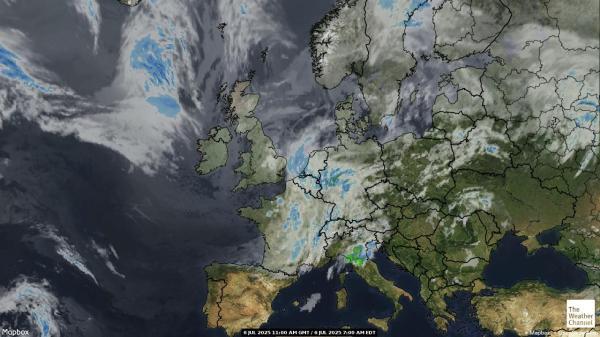 Belgium Weather Cloud Map 
