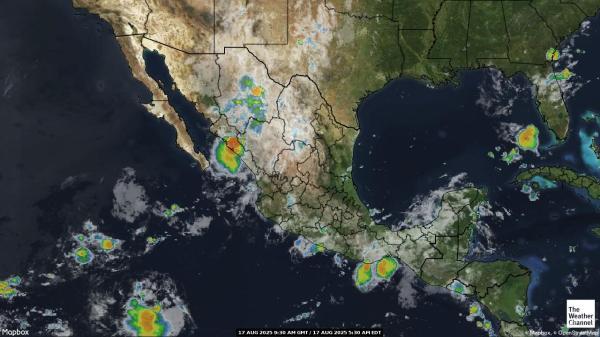 Belize Meteo nuvola mappa 