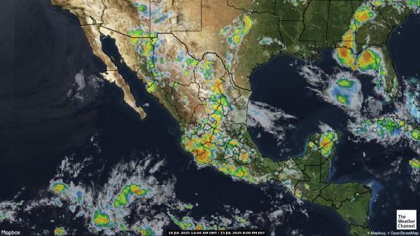 Belize Vejret sky kort 
