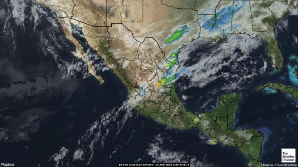 Belize Időjárás felhő térkép 