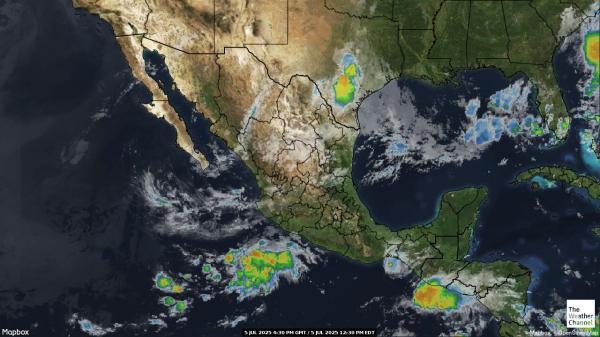 Belize Météo nuage carte 